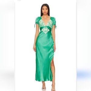 Free People Green Maxi Dress